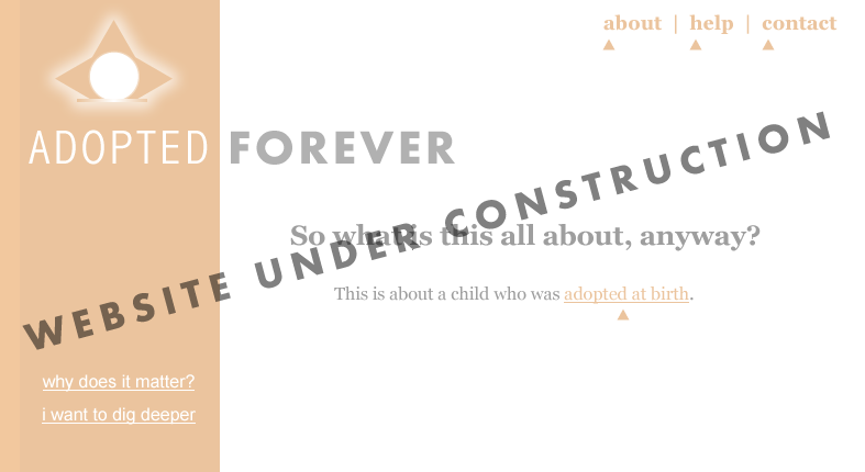 AdoptedForever.com - Under Construction